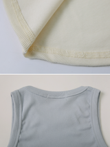 SW Basic Rib Crop Sleeveless (5color)