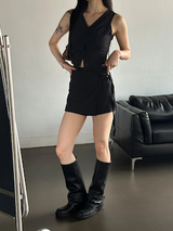 ストライプストラップパンツ