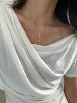[925silver] Spot drop necklace