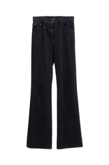 WASHED RIVET DENIM PANTS