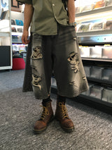 Melan Destroid Bermuda Denim Pants 2C