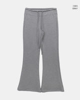 ミューダン フリース ブーツカット トレーニングパンツ
