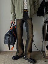 ASCLO Sand Brush Flare Denim Pants (2color)