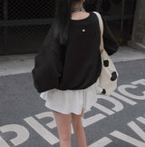 [MADE/6color] Pony, V-neck loose fit trainer