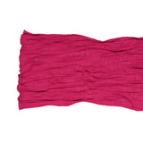 Wave Crinkled Long Scarf (magenta)