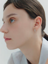 26SS★ Essence (W) Heart Bubble One-Touch Earrings