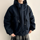 Ted High Neck Hooded Padded Jumper