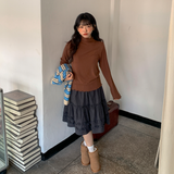 Lovmi Wave Half-Turtleneck T-Shirt 