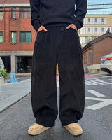 Cozy Golden One-Tuck Pants