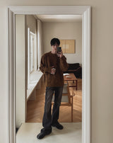 [wool 10%] ハガブルツートーンミックスモヘアニット
