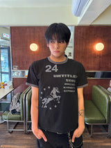 U-24 Unicorn Ringer Short Sleeve Black
