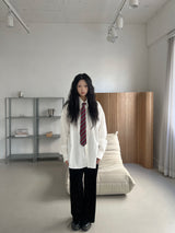 [UNISEX] ミニマルオーバーフィットコットン長袖シャツ(7 colors)