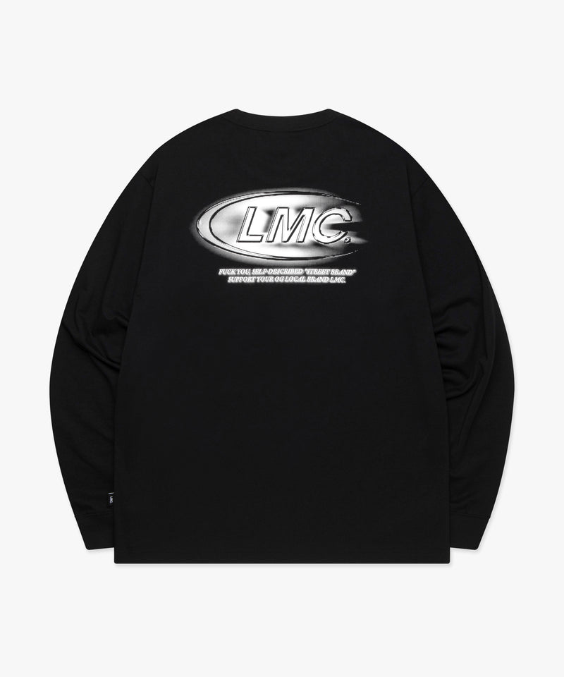 クルー長袖Tシャツ ブラック
