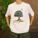 DAKYAM 2025S/S アフタヌーンドリフトツリープリンティングTシャツ