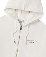 25FW AC BEAR BASIC LOGO HOODIE ZIP UP CREAM