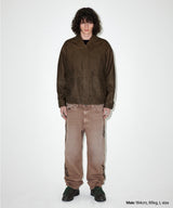 WASHED FAUX LEATHER BLOUSON