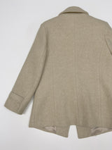[wool95%] サンダーカラーウールハーフコート