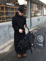 [SET] Momon Golden Pullover Hoodie + Pintuck Wide Pants 4C