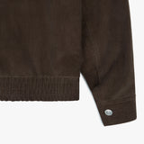 Stranger Regular Fit Corduroy Bomber Jacket (Brown)