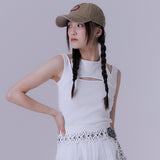 レイヤードジャージノースリーブ (WHITE)