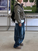Gracie Double Pintuck Balloon Denim Pants