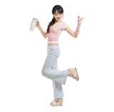 BABY POWDER LACE TEE [PINK]