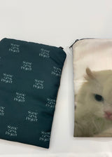 Neko zipper pouch - kiss cat
