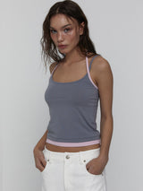Layered Halter Top_Grey
