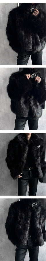 [F/W] Black western fur jacket
