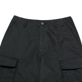 24FW セミワイドパラシュートカーゴポケットパンツ ブラック