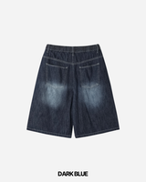 Tin Washed Bermuda Denim Pants