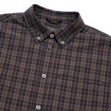 25SS EMBO LOGO OVERSIZE CHECK SHIRTS BLACK