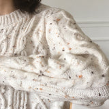 Nata Bokashi Twisted Round Knitwear