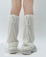 (FALL MUST-HAVE!) THICK CUTE LACE BOW-STRING A-LINE LEG WARMERS - 2 COLOR