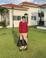 Marel One-tuck Wide Cotton Pants