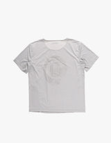 LASER BACK HOLE RUNNING TEE LIGHT GRAY