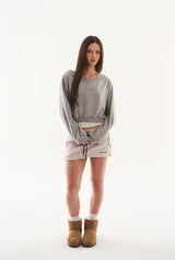 Mix logo sweatshirt - gray