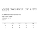 WAFFLE CROP MUSCLE LONG SLEEVE 
