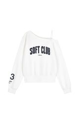 25ソフトラインスウェットシャツ White