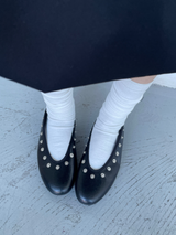stud soft flat shoes