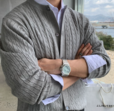  all-day round neck knit cardigan
