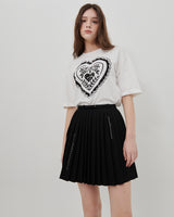 ハートプリントTシャツ [WHITE]
