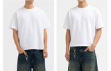 Men's Cotton Short Sleeve Real Crop Tee White