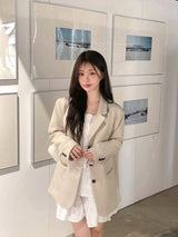 Back Slit Tailored Single Jacket (3color)
