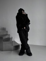 lisa faux fur hooded jacket (2color)