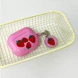 strawberry glossy airpods case(pink)