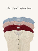 [MADE] LoHeart Puff Mini Cardigan