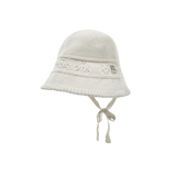 Blossom Hole Bonnet Hat (Cream)
