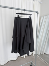 overlap button skirts (2color)