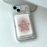 Pink - スプリングスター Magsafe フォーンケース カードポケット セット